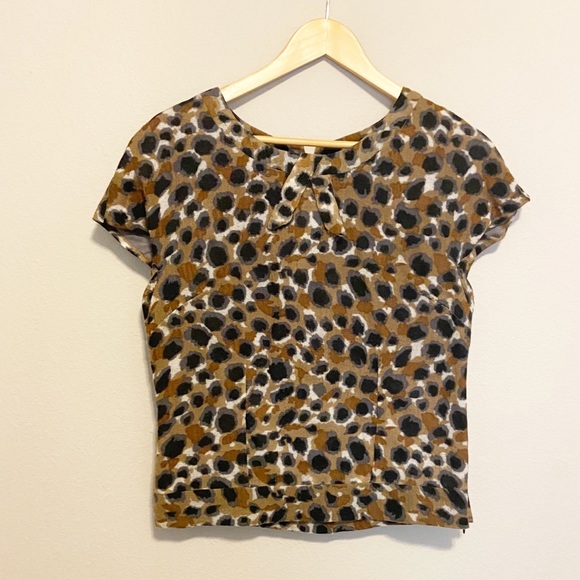 Anthropologie Tops - Portrait of a Girl Anthropologie Wool Leopard Top